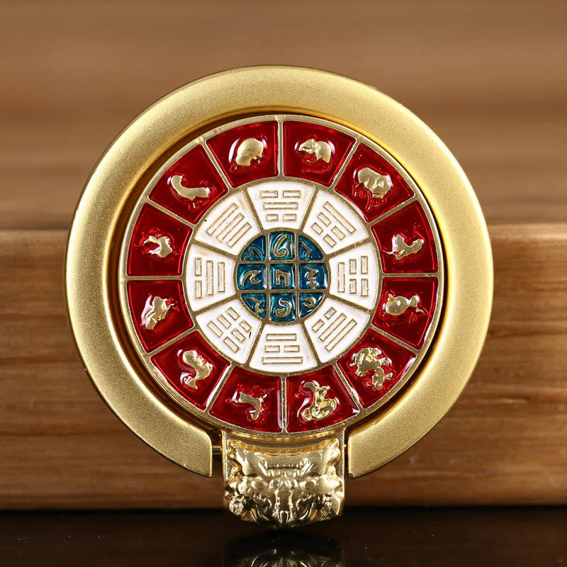 Supporto per anello per telefono con simbolo della pace tibetano Om Mani Padme Hum, decorazioni universali per telefono - Image 18