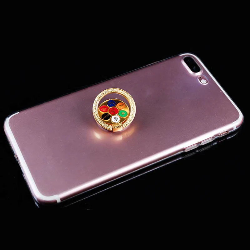 Supporto per anello per telefono con simbolo della pace tibetano Om Mani Padme Hum, decorazioni universali per telefono - Image 7