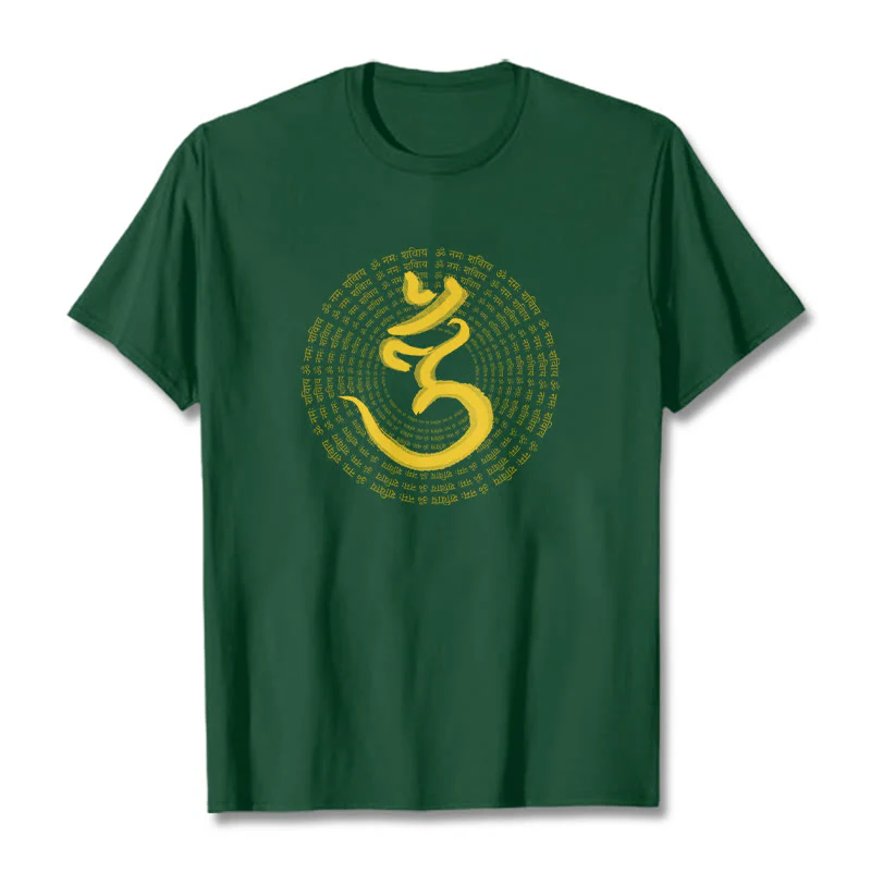 T-shirt Buddha Stones 108 OM NAMAH SHIVAYA Mantra sanscrito