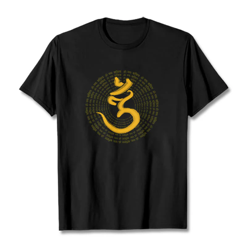T-shirt Buddha Stones 108 OM NAMAH SHIVAYA Mantra sanscrito - Image 3