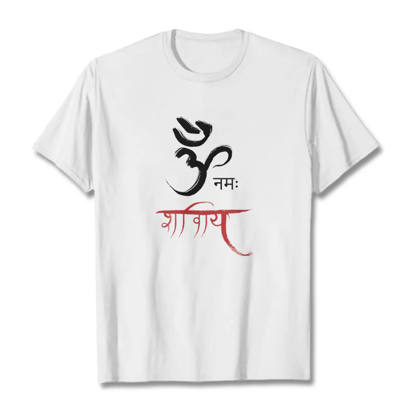 T-shirt Buddha Stones OM NAMAH SHIVAYA Mantra sanscrito - Image 2