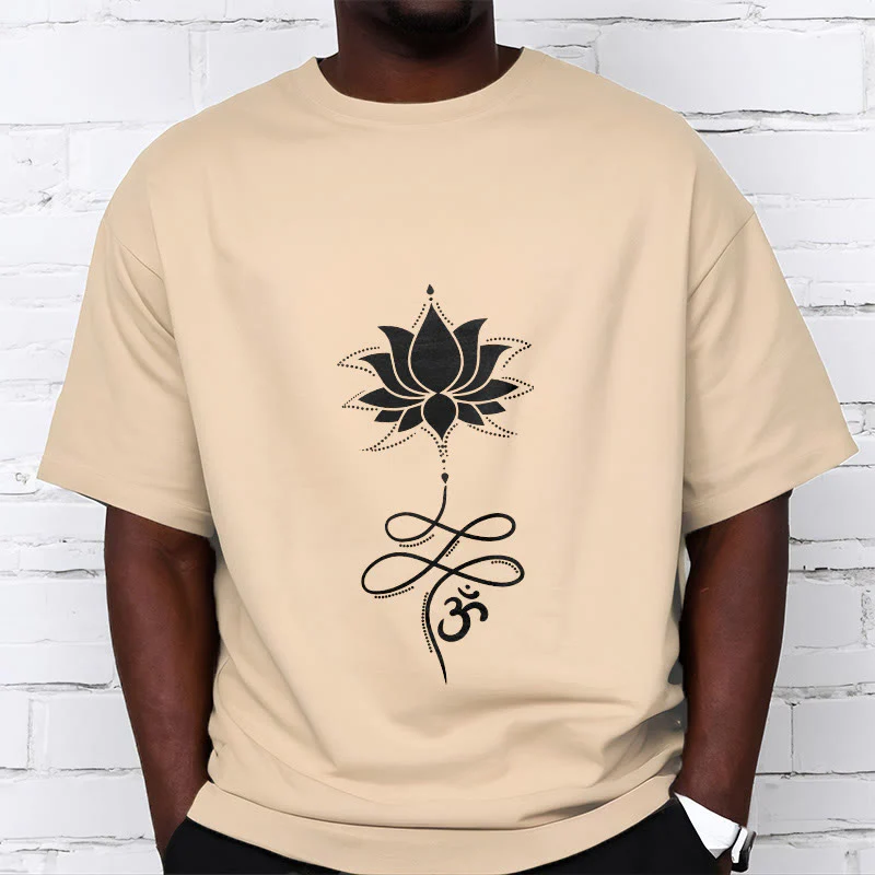 T-shirt con maglietta in sanscrito Buddha Stones Lotus OM - Image 10