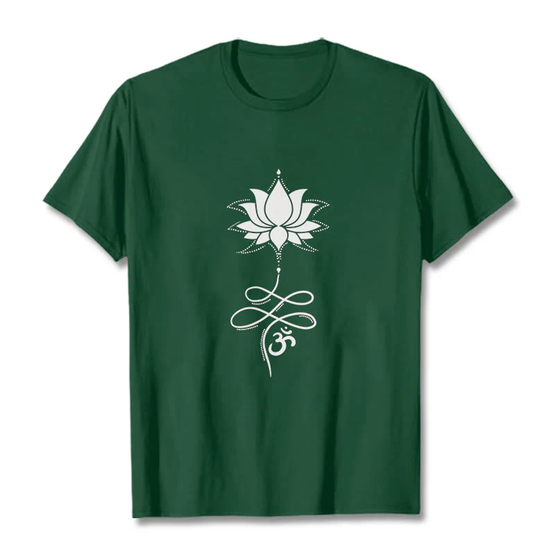 T-shirt con maglietta in sanscrito Buddha Stones Lotus OM - Image 11