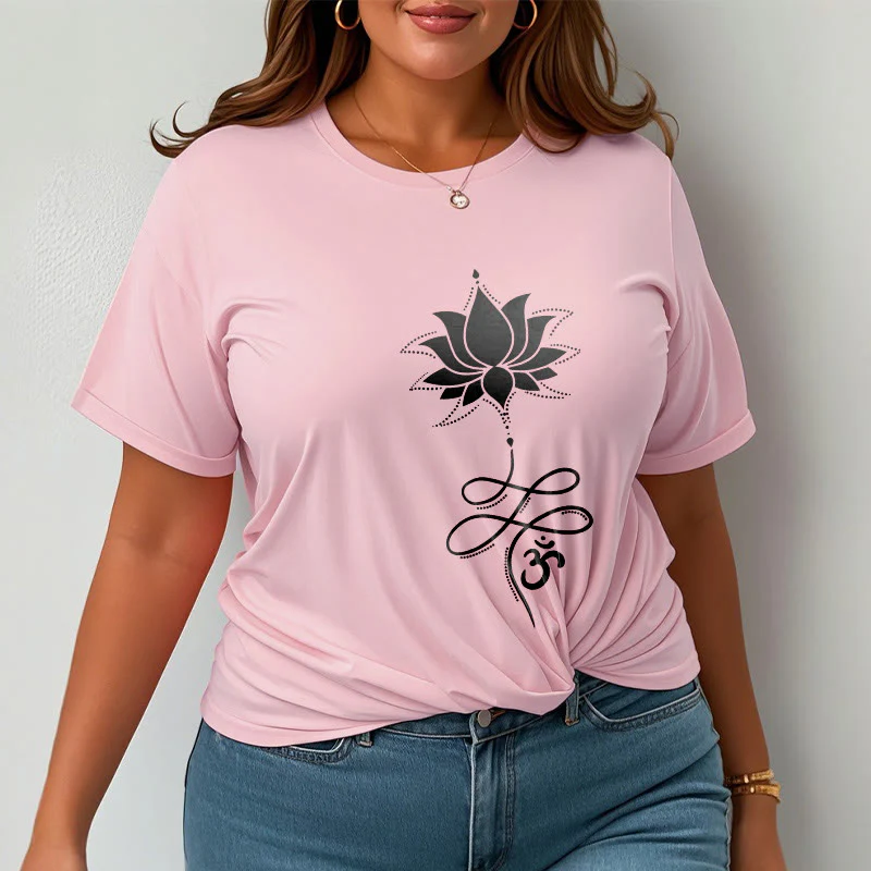 T-shirt con maglietta in sanscrito Buddha Stones Lotus OM - Image 14