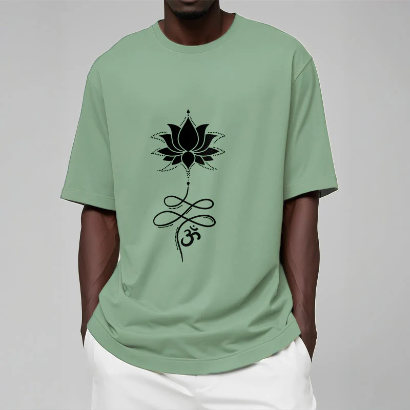 T-shirt con maglietta in sanscrito Buddha Stones Lotus OM - Image 16