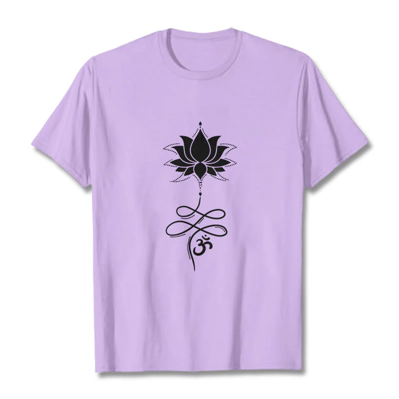 T-shirt con maglietta in sanscrito Buddha Stones Lotus OM - Image 17