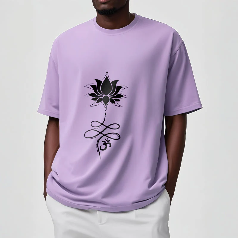 T-shirt con maglietta in sanscrito Buddha Stones Lotus OM - Image 18