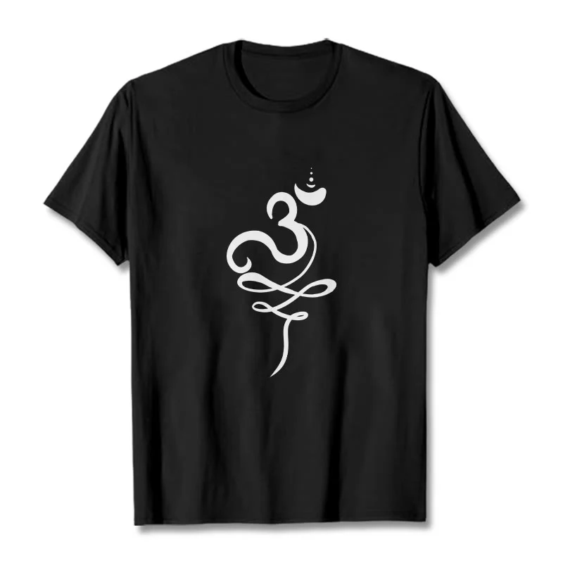 T-shirt con maglietta in sanscrito OM Buddha Stones
