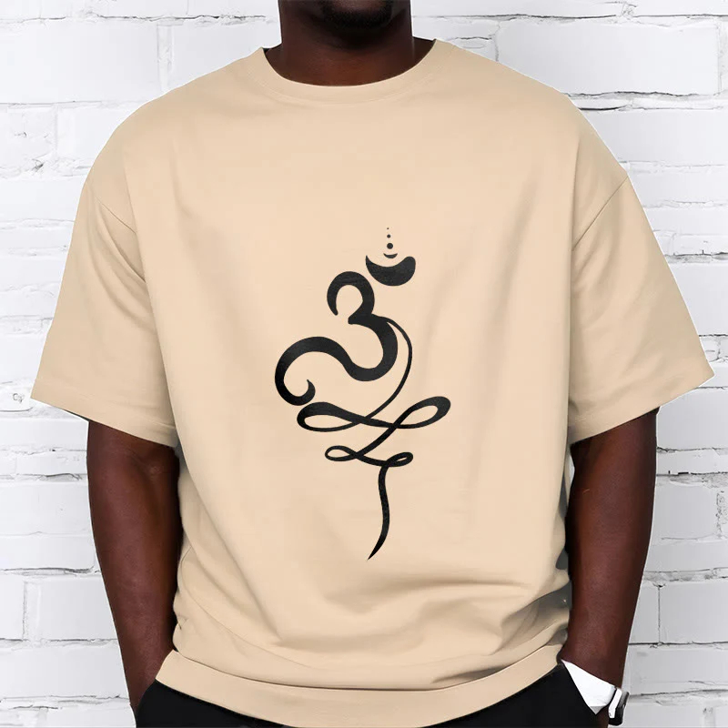 T-shirt con maglietta in sanscrito OM Buddha Stones - Image 10