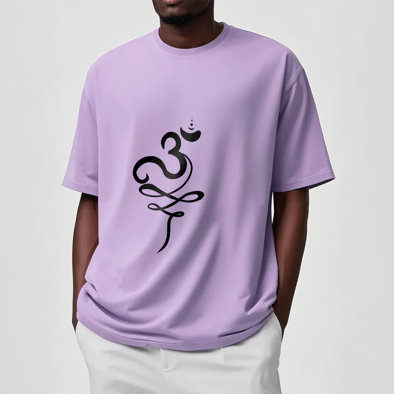 T-shirt con maglietta in sanscrito OM Buddha Stones - Image 18
