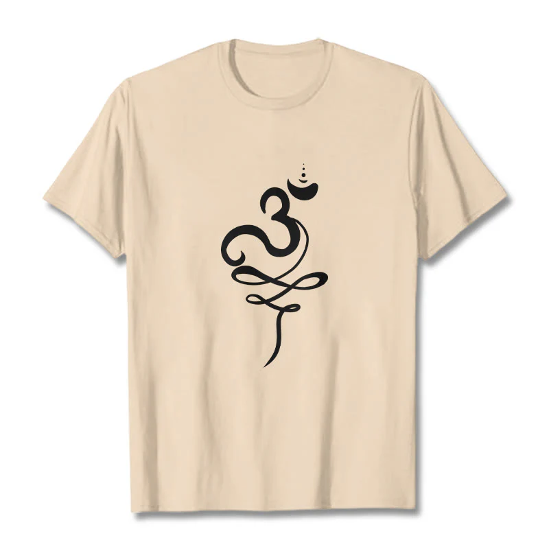 T-shirt con maglietta in sanscrito OM Buddha Stones - Image 9