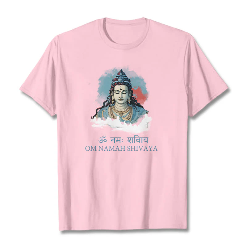 T-shirt con t-shirt con nuvole colorate in sanscrito Buddha Stones OM NAMAH SHIVAYA - Image 12