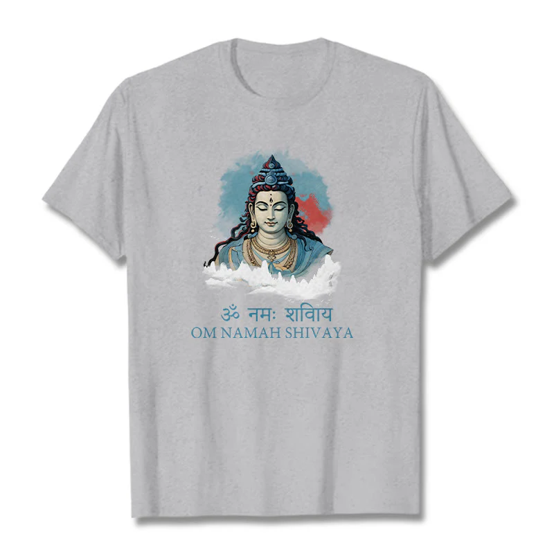 T-shirt con t-shirt con nuvole colorate in sanscrito Buddha Stones OM NAMAH SHIVAYA - Image 19