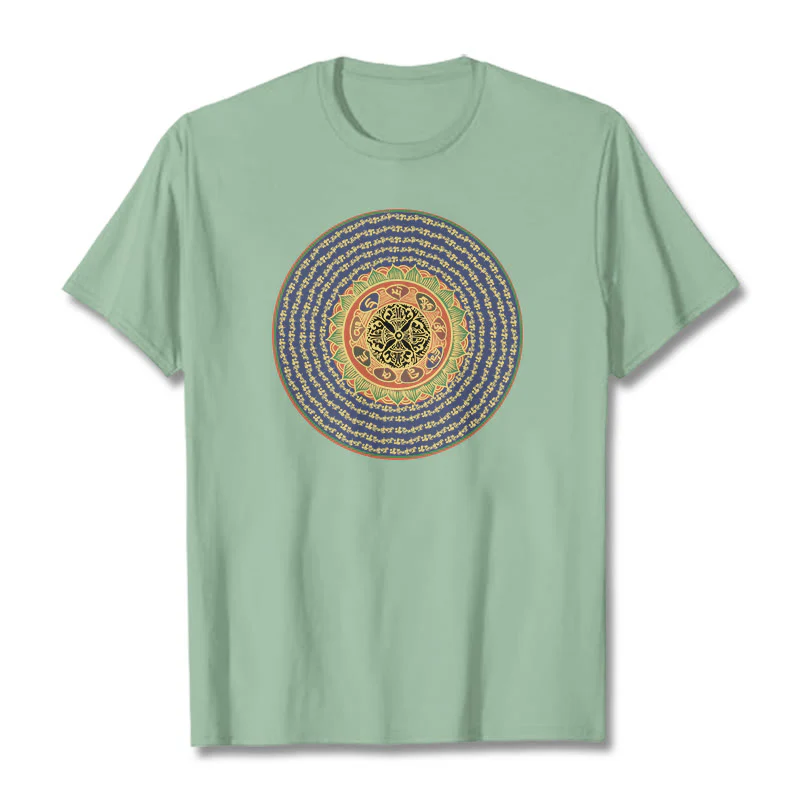 T-shirt in sanscrito con Buddha Stones 108 Om Mani Padme Hum Mantra - Image 26