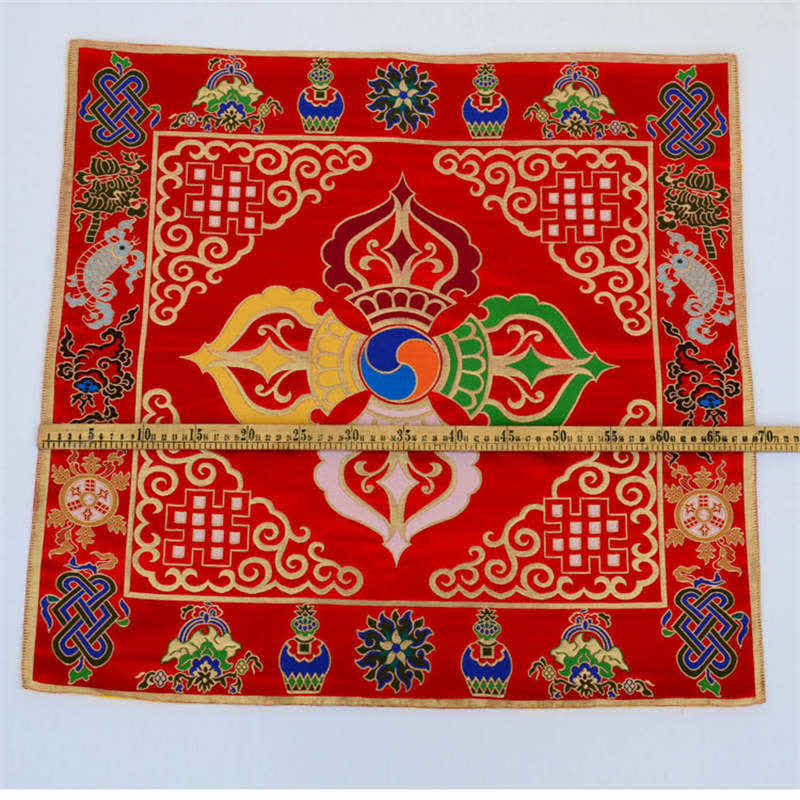 Tappetino da altare con preghiera a nodo infinito, meditazione curativa, 8 simboli di buon auspicio, runner da tavolo - Image 29