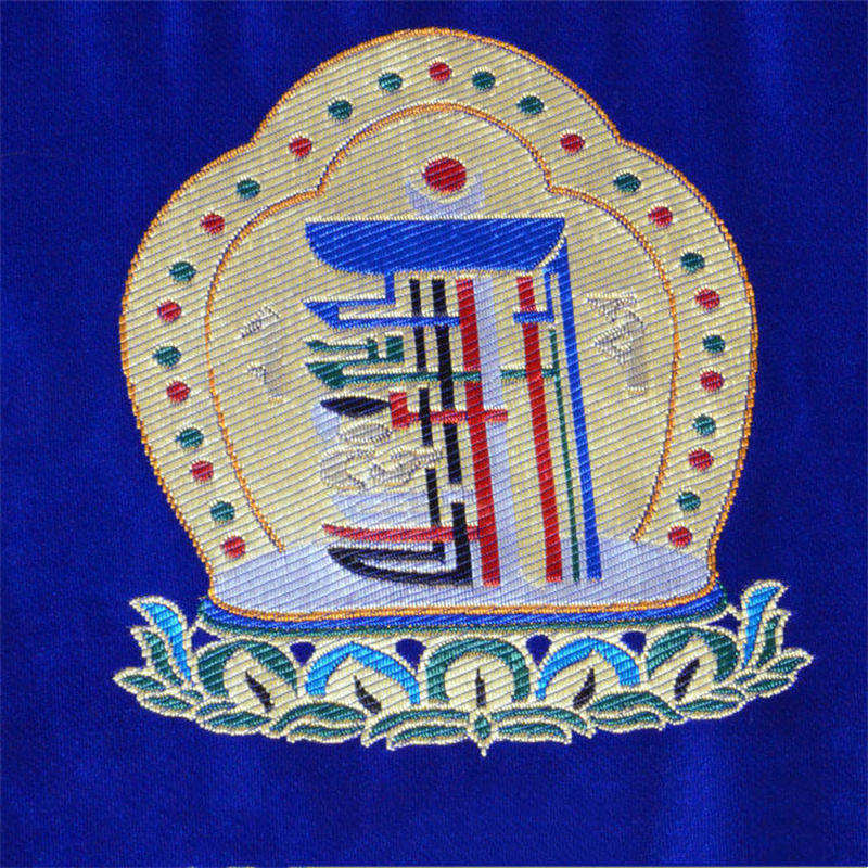 Tappetino da preghiera per altare Man-Bcu Kalachakra Meditazione curativa Tappetino Jacquard - Image 15