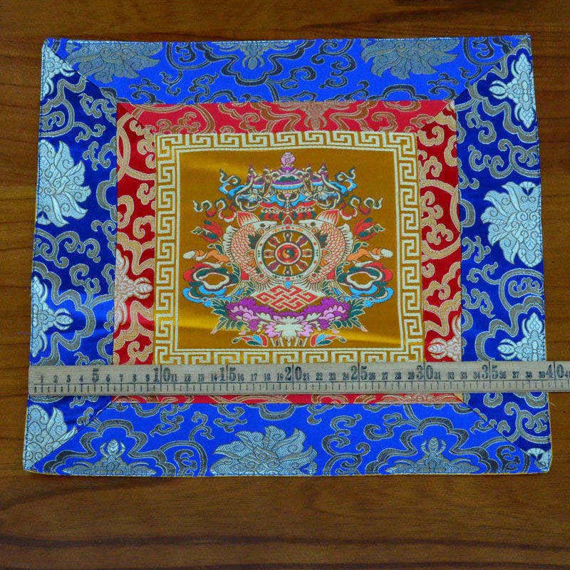 Tappetino per preghiera, meditazione, forza, nodo infinito, Vajra Man-Bcu, Kalachakra, simboli di buon auspicio - Image 10