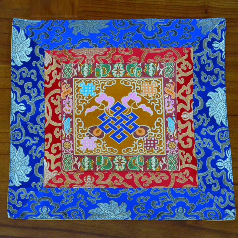 Tappetino per preghiera, meditazione, forza, nodo infinito, Vajra Man-Bcu, Kalachakra, simboli di buon auspicio - Image 14