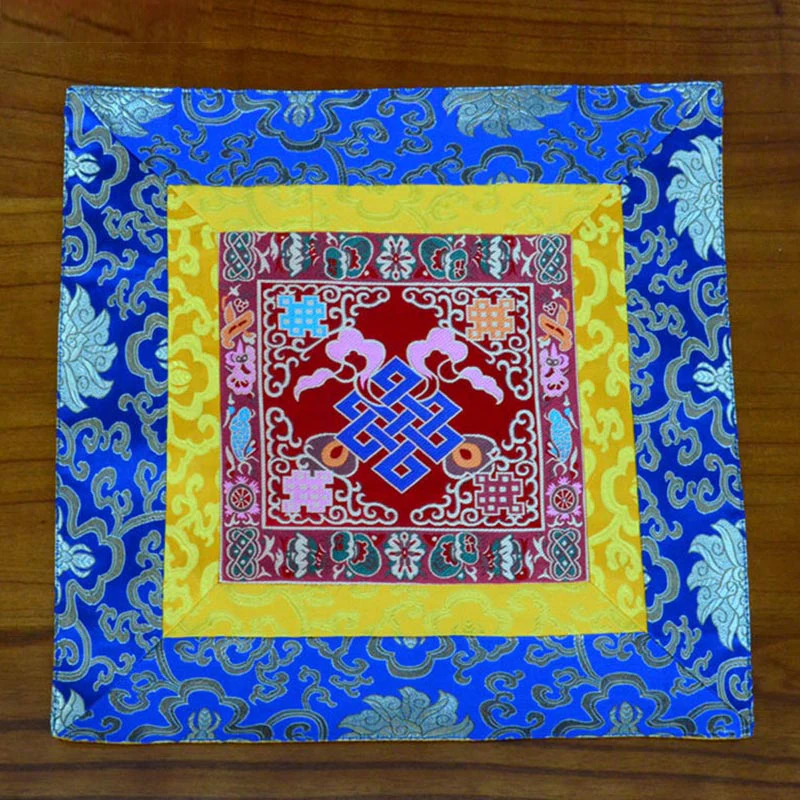 Tappetino per preghiera, meditazione, forza, nodo infinito, Vajra Man-Bcu, Kalachakra, simboli di buon auspicio - Image 15