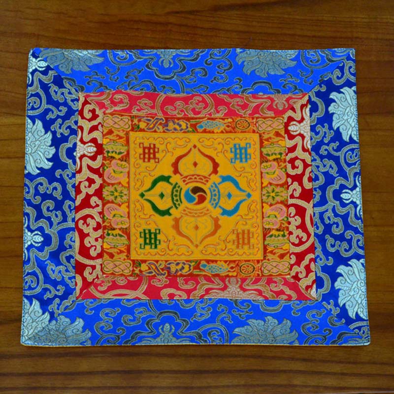 Tappetino per preghiera, meditazione, forza, nodo infinito, Vajra Man-Bcu, Kalachakra, simboli di buon auspicio - Image 17