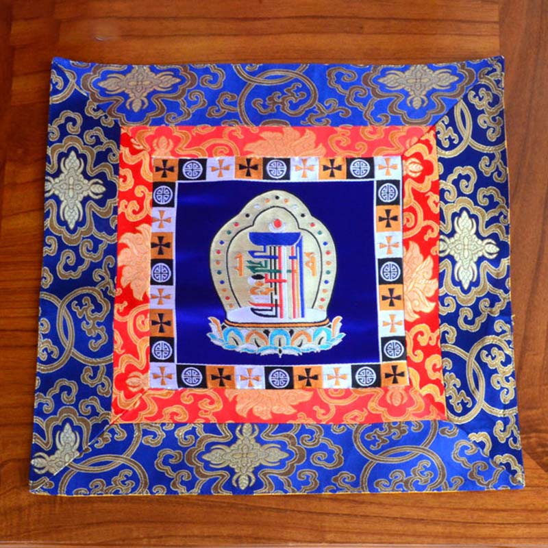 Tappetino per preghiera, meditazione, forza, nodo infinito, Vajra Man-Bcu, Kalachakra, simboli di buon auspicio - Image 20