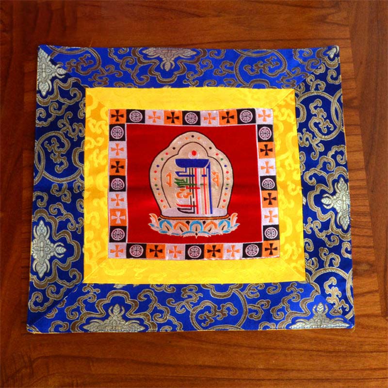 Tappetino per preghiera, meditazione, forza, nodo infinito, Vajra Man-Bcu, Kalachakra, simboli di buon auspicio - Image 22