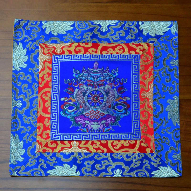Tappetino per preghiera, meditazione, forza, nodo infinito, Vajra Man-Bcu, Kalachakra, simboli di buon auspicio - Image 6