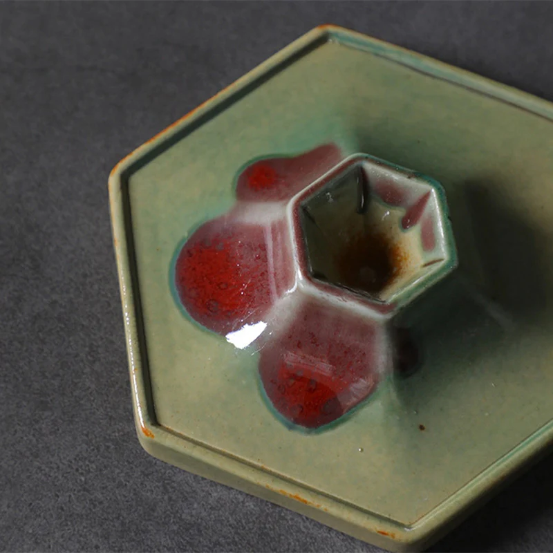 Tazza da caffè in ceramica con design esagonale Buddha Stones , tazza da caffè con base 170 ml - Image 7