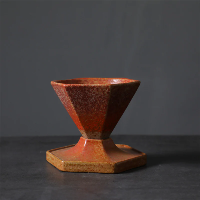 Tazza da caffè in ceramica con design esagonale Buddha Stones , tazza da caffè con base 170 ml - Image 9
