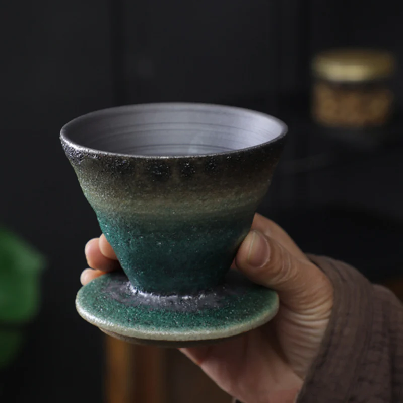 Tazza da caffè in ceramica con design vintage Buddha Stones , tazza da caffè espresso da 150 ml - Image 4