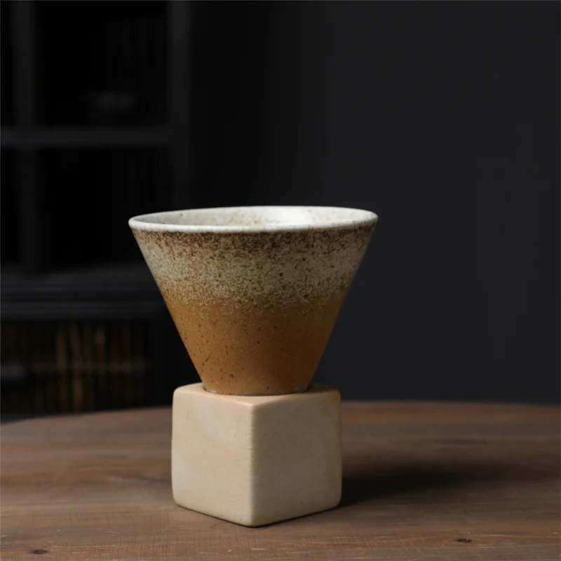 Tazza da caffè in ceramica vintage con gradiente Buddha Stones , tazza da caffè espresso e caffellatte con base da 200 ml - Image 15