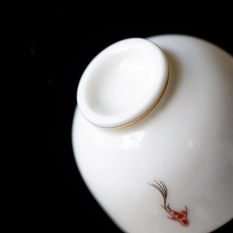 Tazza da tè Buddha Stones e pesce Koi, tazza da tè Kung Fu - Image 10