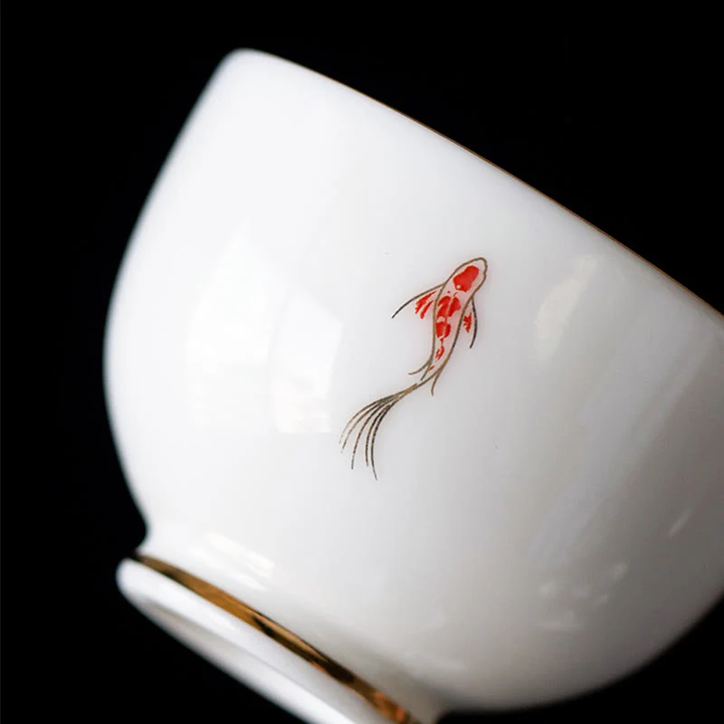 Tazza da tè Buddha Stones e pesce Koi, tazza da tè Kung Fu - Image 11