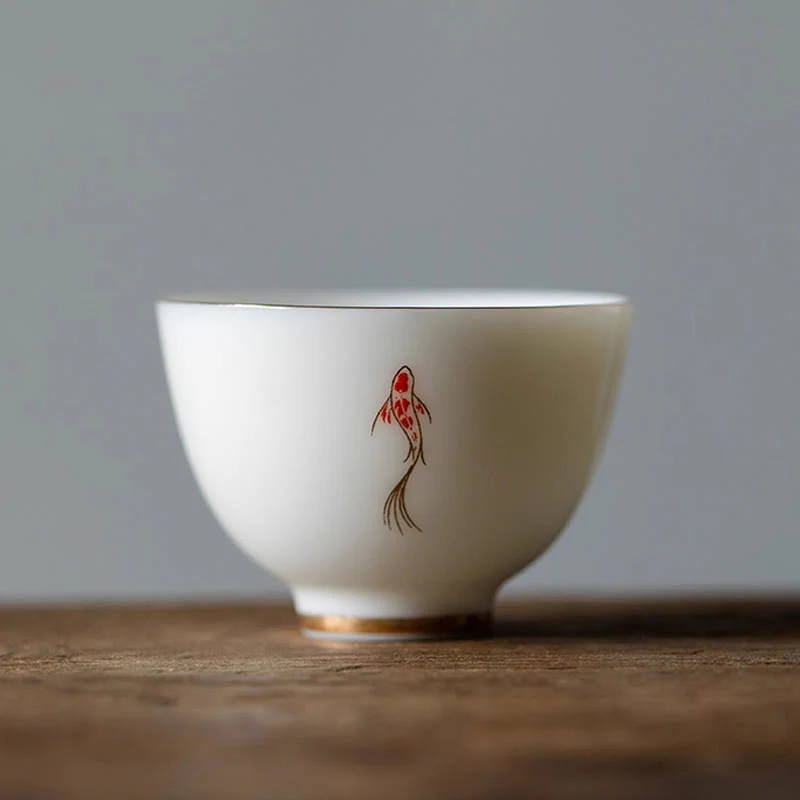 Tazza da tè Buddha Stones e pesce Koi, tazza da tè Kung Fu - Image 12