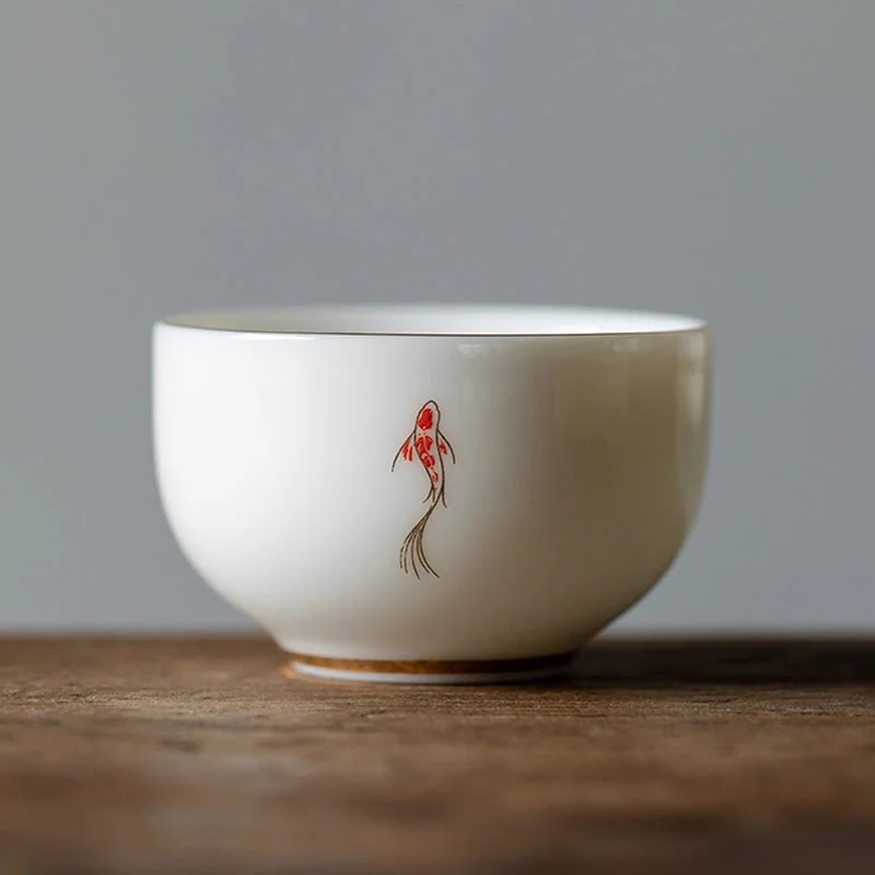 Tazza da tè Buddha Stones e pesce Koi, tazza da tè Kung Fu - Image 13