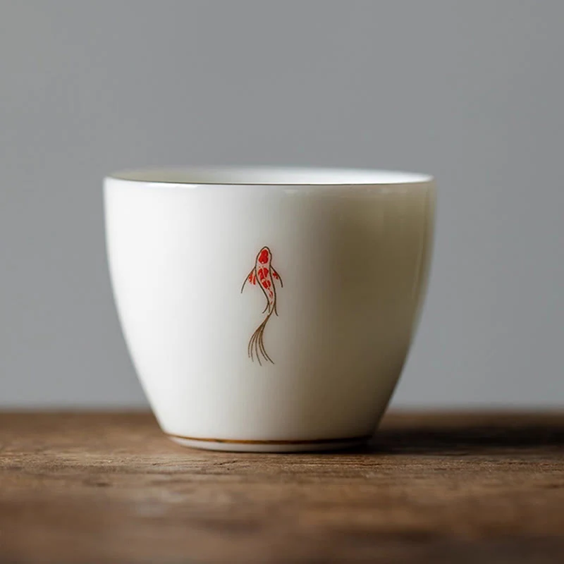 Tazza da tè Buddha Stones e pesce Koi, tazza da tè Kung Fu - Image 14