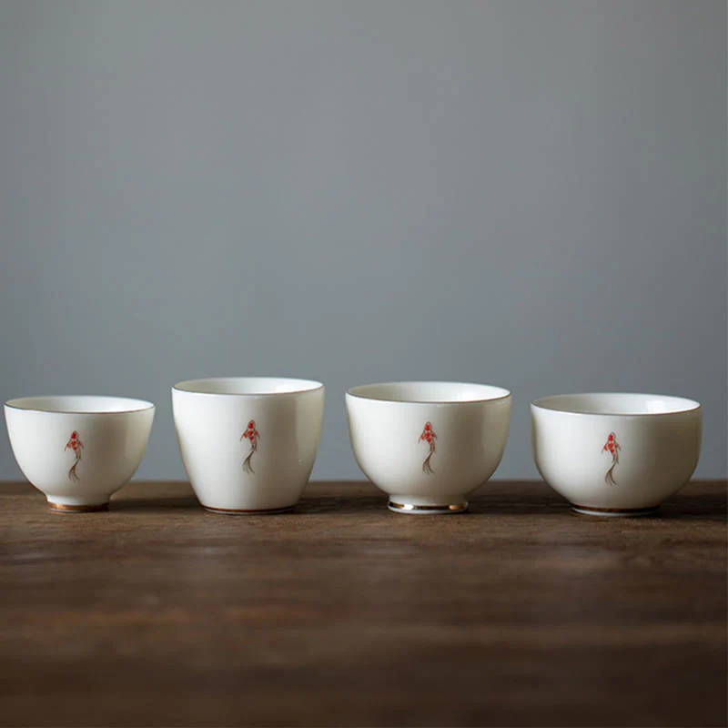 Tazza da tè Buddha Stones e pesce Koi, tazza da tè Kung Fu - Image 15