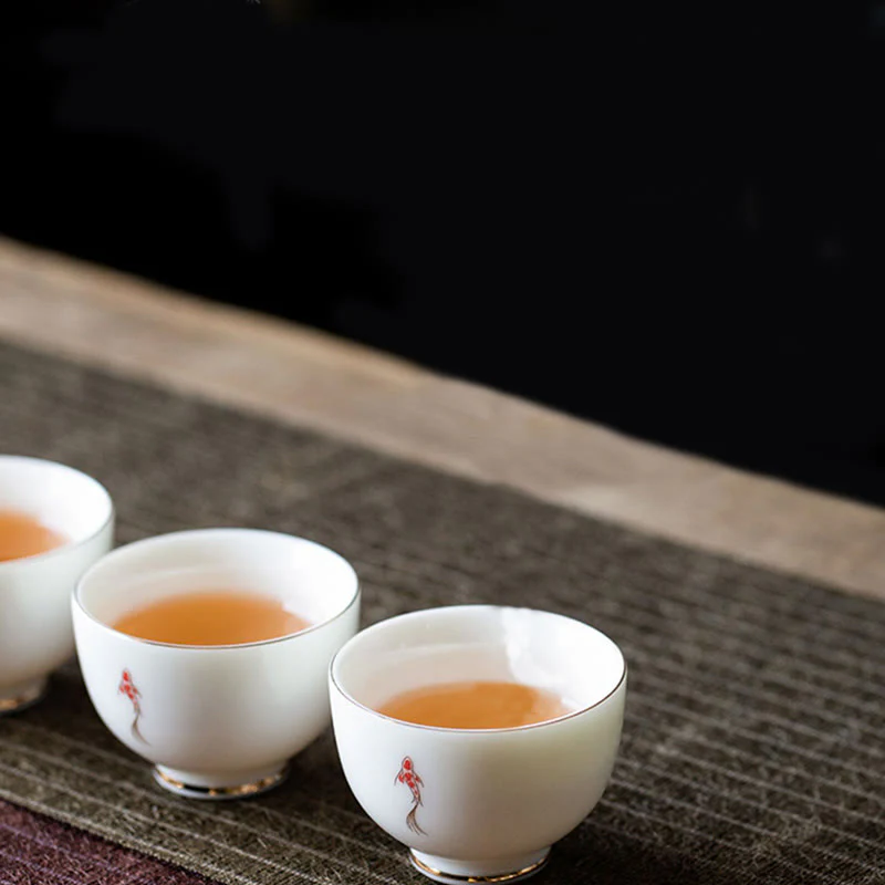 Tazza da tè Buddha Stones e pesce Koi, tazza da tè Kung Fu - Image 8