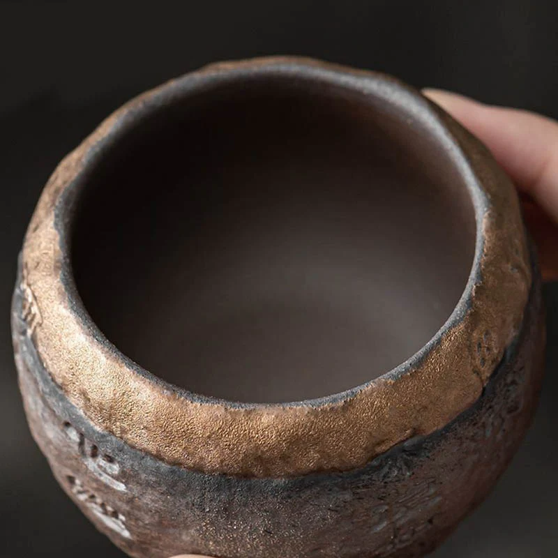 Tazza da tè in ceramica incisa Buddha Stones Heart Sutra Kung Fu Tea Cup 130ml - Image 10