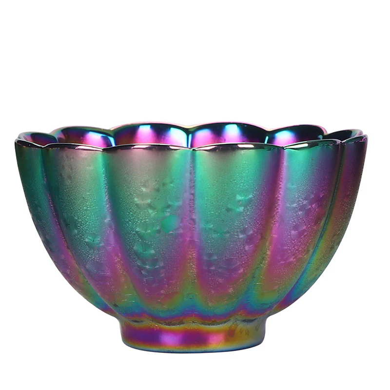 Tazza da tè in ceramica Jianzhan color arcobaleno Buddha Stones Kung Fu Tea Cup Bowl - Image 8