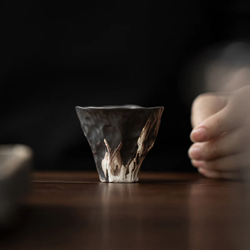 Tazza da tè in ceramica Zen a forma di fiore di loto Buddha Stones Kung Fu Tea Cup 50ml - Image 3