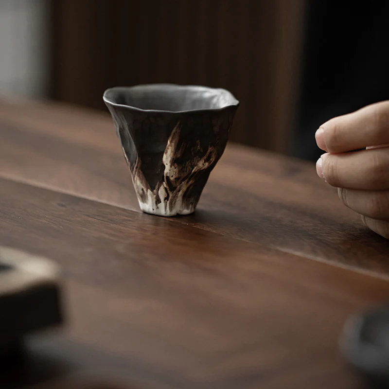 Tazza da tè in ceramica Zen a forma di fiore di loto Buddha Stones Kung Fu Tea Cup 50ml - Image 8
