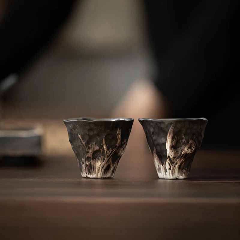 Tazza da tè in ceramica Zen a forma di fiore di loto Buddha Stones Kung Fu Tea Cup 50ml - Image 9