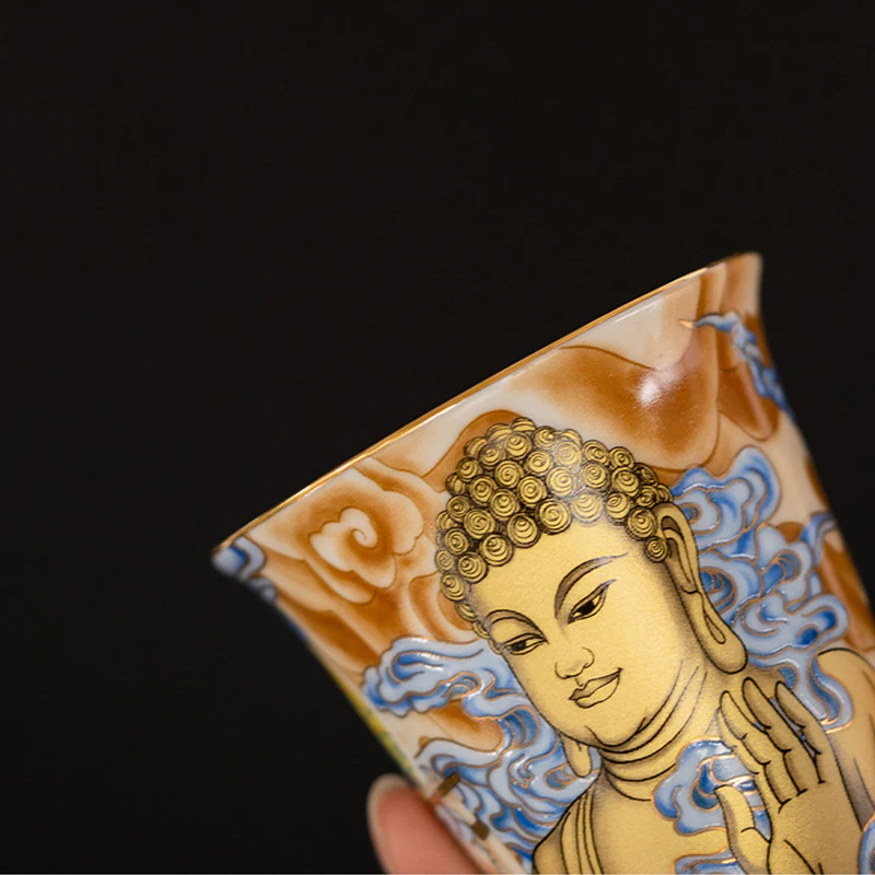 Tazza da tè Kung Fu Buddha Stones Dunhuang Color Flying Apsaras - Image 7