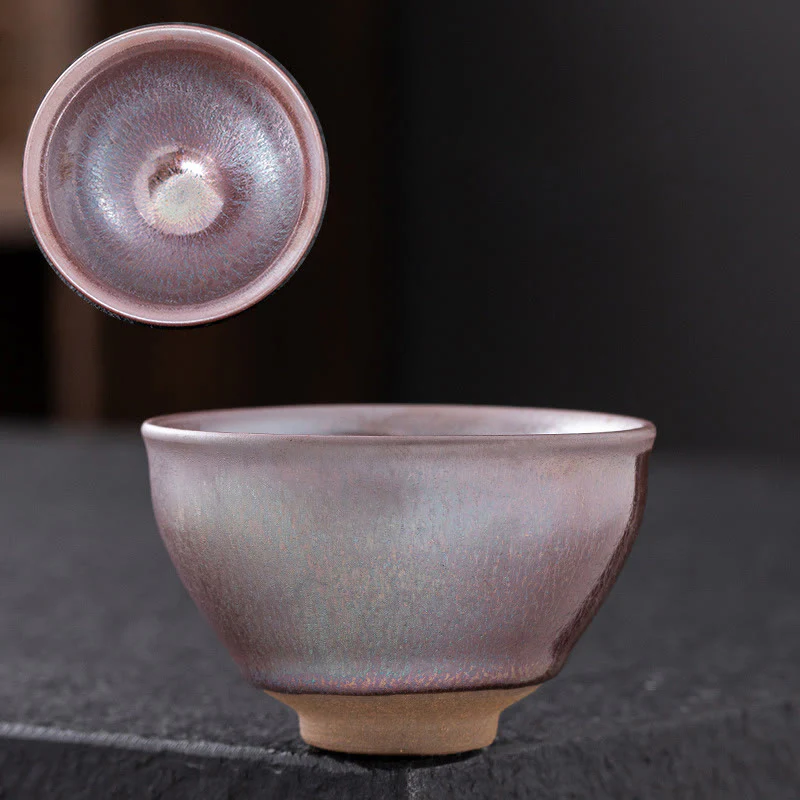 Tazza da tè Kung Fu in porcellana cinese Jianzhan con pietre Buddha Stones - Image 2