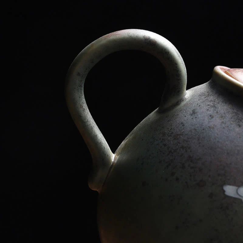 Teiera in ceramica Kung Fu cinese Gongfu, Buddha Stones , gru bianca, nuvola - Image 8