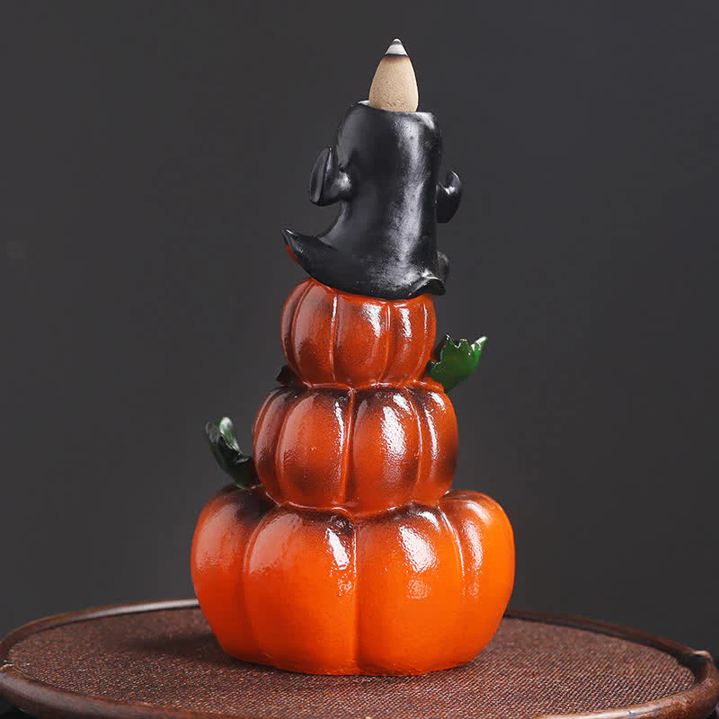 Zucche di Halloween, fantasma, resina, fontana di fumo a riflusso, bruciatore di incenso, decorazione - Image 6